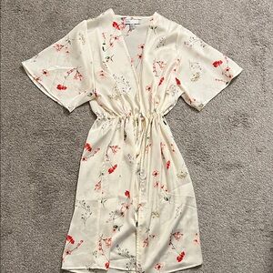 Floral Satin Robe